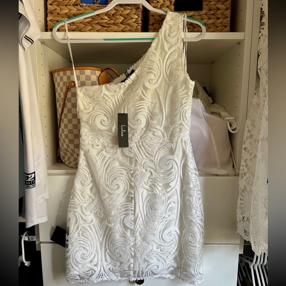 Lulus One Shoulder Mini Dress - Picture 2 of 4